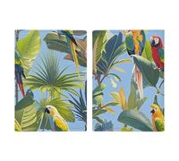 Tropical Plants And Parrots Passport Holder for Travel PU Leather Passport Wallet Cover Organize Your Passports & Cards
