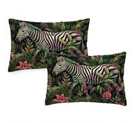 Tropical Plants Cushions Waterproof Rectangular Cushion Covers 60x80 cm 2025 New 2 Pack Throw Pillow Covers Animal Double Sided Printed Linen Sofa Pillow Cases for Garden Bench Autumn Decor z-1130