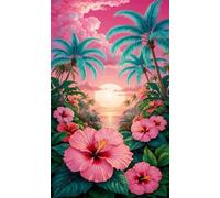 Tropical Plants Flowers Jigsaw Puzzles for Adults 500 Pieces Educational Toys Challenging Game 500 Piece Puzzles for Adults for The Whole for Women Gifts for Men