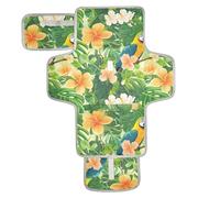 Tropical Plants Parrots Animals Reusable Changing Pads for Baby with Tissue Pocket Baby Portable Changing pad Infant Travel Station Kit cambiadores de pa?ales para Bebes
