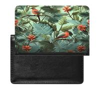 Tropical Plants Passport Holder Passport Wallet Document Organizer Protector PU Leather Card Slot Travel Accessories