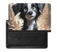 Tropical Plants Passport Holder Slim Travel Wallet RFID Blocking Card Case Cover Passport Cover Protector Essentials with Credit Card Slots for Women/Men, Whimsical Dog, One Size, Modern