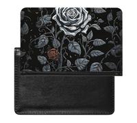 Tropical Plants Passport Holder Slim Travel Wallet RFID Blocking Card Case Cover Passport Cover Protector Essentials with Credit Card Slots for Women/Men, Rose gothic, One Size, Modern
