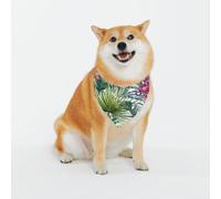 Tropical Plants Print Classic Prints & Washable Scarves For Stylish Dogs And Cats Personalized Dog Bandanas - Stylish Pet Scarf For Medium To Large Dogs
