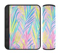 Tropical Plants Simple 2 Pack Shoulder Strap pad, Release Stress to Your Neck and Shoulders, Seatbelt Cushion for Backpack