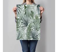 Tropical Plants Wall Art Decor Palm Leaf Pattern Prints, Gray-Green UnFramed Canvas Walls Art for Bathroom Living Room Hallway Home Wall Decoration 70 x 100 cm