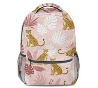 Tropical Print Backpack Unisex Fashion Rucksack Large Capacity Travel Backpack Elephant Giraffe Leopard Palm Leaf Geometric Design (print 5)