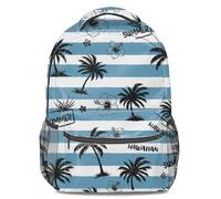 Tropical Print Backpack Unisex Fashion Rucksack Large Capacity Travel Backpack Elephant Giraffe Leopard Palm Leaf Geometric Design (print 4)