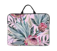 Tropical Protea Pattern, 14 Inch Laptop Sleeve, Notebook Bag Laptop Case Sleeve Briefcase with Handle