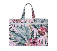 Tropical Protea Pattern,Canvas Document Bag Zipper File Tote Bag Handbag Briefcase for School Office