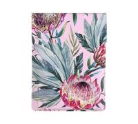 Tropical Protea Pattern, PU Leather Laptop Sleeve, Notebook Bag Laptop Case Sleeve Tablet Briefcase