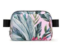 Tropical Protea Pattern, Square Waist Bag Travel Bum Bag Casual Chest Bag Fanny Pack for Men Women