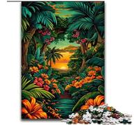 Tropical Rain Forest Adult Jigsaw Puzzles 1000 Pieces, Brain Intelligence Challenge Addictive Toys Birthday Gifts for Age 14+ (50x75cm)