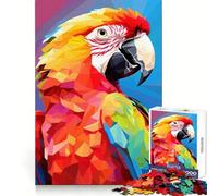 Tropical Rainbow Macaw for Adults 1000 Piece Jigsaw Puzzle Mind Power Cozy Relaxation Uniform Edges Nice Gift (38x52cm)
