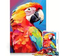 Tropical Rainbow Macaw Jigsaw Puzzles for Adults 1000 Analytical Skill Light Recreation Tight Join (50x75cm)