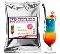 Tropical Rainbow Punch Jello Shot Mix 6.78 oz - Premium Gluten-Free Jello Mix for Tasty Jello Shots - Easy to Make EZ Gelatin Powder Mix for Jello Shots - Adult New Year and Holiday Party Supplies