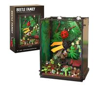 Tropical Rainforest Insect Building Set, Aquarium Building Sets for Adults, Including Ladybirds Beetles, Animal Building Toys, Home Office Decor