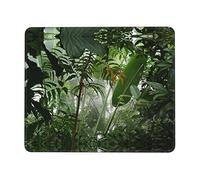 Tropical Rainforest Jungle Scene Mouse Pad, Laptop Desk Pad,Non-Slip Base Water Resist Keyboard Pad,Desk Mat for Gamer, Office & Home