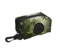 Tropical Rainforest Jungle Scene Pet Travel Garbage Bag Storage Bag Is Soft And Lightweight, The Perfect Accessory For Taking Dogs For Walks, Runs, And Hikes