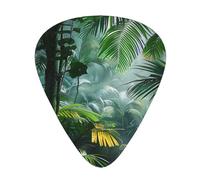 Tropical Rainforest Jungle Scene Printed Guitar Pick 12 Pieces Guitar Pick In A Box The Makes Sound Clear Ukulele Electric Acoustic Guitar Bass (0.46 0.71 0.96mm)