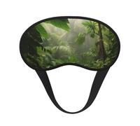 Tropical Rainforest Jungle Scene Sleep Mask for Side Sleeper, Blackout Sleeping Eye Mask, Soft Breathable Eye Cover for Women Men Travel Eyeshade, Relaxing Zero Pressure Night Blindfold