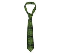Tropical Rainforest Men'S Silk Polyester Ties,All-Over Print Necktie For Business,Wedding,Party-Non-Fade,Non-Wrinkle, Anti-Flyaway Clip Design