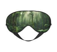 Tropical Rainforest Print Eye Mask,Soft Blackout Blindfold Eye Cover for Women Men Full Night's Sleep,Travel