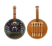 Tropical Rainforest Spiders Brown Golf tee Storage Bag - Easy to Carry Around and More efficient in Playing Golf