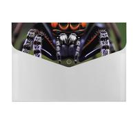 Tropical Rainforest Spiders File Folder 6-Pocket, Waterproof Accordion File Organizer with Snap Closure, Expanding Document Holder for Office, Home