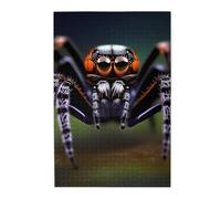 Tropical rainforest spiders Picture puzzle.Wooden Jigsaw Puzzle for Adults Kids, Challenging jigsaw puzzle decorations