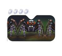 Tropical Rainforest Spiders Print Car Windshield Sun Shade, Vehicle Front Window Shield Cover Sun Visor Protection