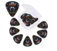 Tropical rainforest spiders Print Guitar Picks 12 Pack Guitar Plectrums with Storage Box Bass Picks For Acoustic Guitar Bass Electric Ukulele Includes 0.46mm, 0.71mm, 0.96mm