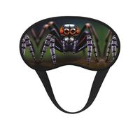 Tropical Rainforest Spiders Printed Eye mask, for Sleeping, Light-Blocking, Soft and Comfortable, Elastic Band