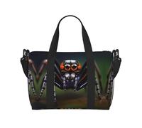 Tropical rainforest spiders Printed Travel Tote Bag, Large Capacity Gym Bag, Lightweight Weekend Travel Shoulder Bag, Unisex