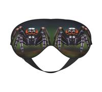 Tropical Rainforest Spiders Prints Double-Sided Eye Mask Adjustable Design Light-Blocking and Breathable Suitable for Rest and Travel.