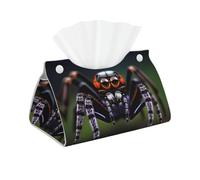 Tropical rainforest spiders Rectangular leather tissue box, suitable for office, bathroom, home, and car interiors.