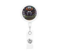 Tropical Rainforest Spiders Retractable Badge Holder-Id Card Reel with 360° Swivel Clip, Heavy Duty Badge Reel for Office Work Events