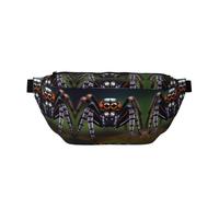 Tropical Rainforest Spiders Running Waist Pack-No-Bounce Phone Holder for Gym, Waterproof Crossbody Bum Bag with Adjustable Strap