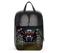 Tropical Rainforest Spiders Shoe Bag Waterproof & Breathable Shoe Pouch for Travel, Portable Carry Case for Sports Sneakers, Gym, Vacation
