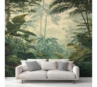 Tropical Rainforest Wallpaper - Jungle Forest Landscape Wall Mural 450x315 cm (W x H), Non-Woven Photo Wallpaper Mural for Bedroom, Living Room, Hallway, Home Decor Y&W41