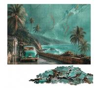Tropical Seaside Escape Artistic Wooden Puzzle for Adults, 300 Pieces | For adults: Puzzle for Adults: image-based sorting for steady puzzle progress in spare time.