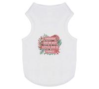 'Tropical 'She Is Fierce' Quote' Pet Dog/Cat T-Shirt (PT00107208)