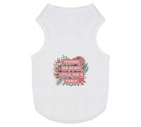 'Tropical 'She Is Fierce' Quote' Pet Dog/Cat T-Shirt (PT00107211)