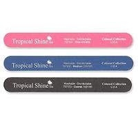 Tropical Shine 8.5 Inches Nail Files For Natural and Acrylic Nails. 3 pcs.