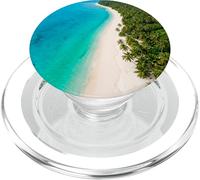 Tropical Shoreline Aerial Coast Ocean Landscape Photography PopSockets PopGrip for MagSafe