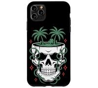 Tropical Skull Palm Trees Jungle Vines Surreal Beach Case for iPhone 11 Pro Max