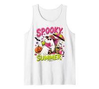 Tropical Spooky Summer Hot Ghouls Witch Magic Sun Halloween Tank Top