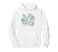 Tropical Starfish Mosaic Floral Ocean Design Pullover Hoodie