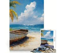 Tropical Stranded Island Teenagers Puzzles 1000 Piece Jigsaws Intellect Fun Time Well Spent Exact Edges Holiday Treat (38x52cm)