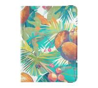 Tropical Summer Coconuts Leather Passport Holder Case Wallet Combo Ultra Slim